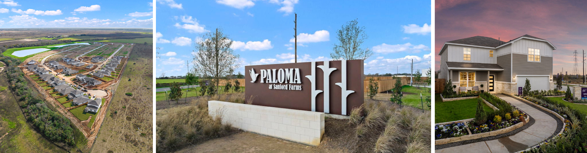 A sign in a grassy area.