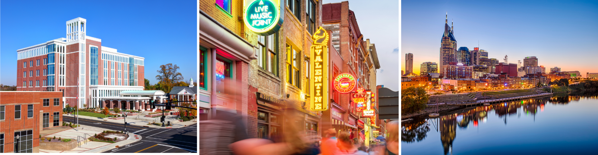 A city with buildings and a body of water.