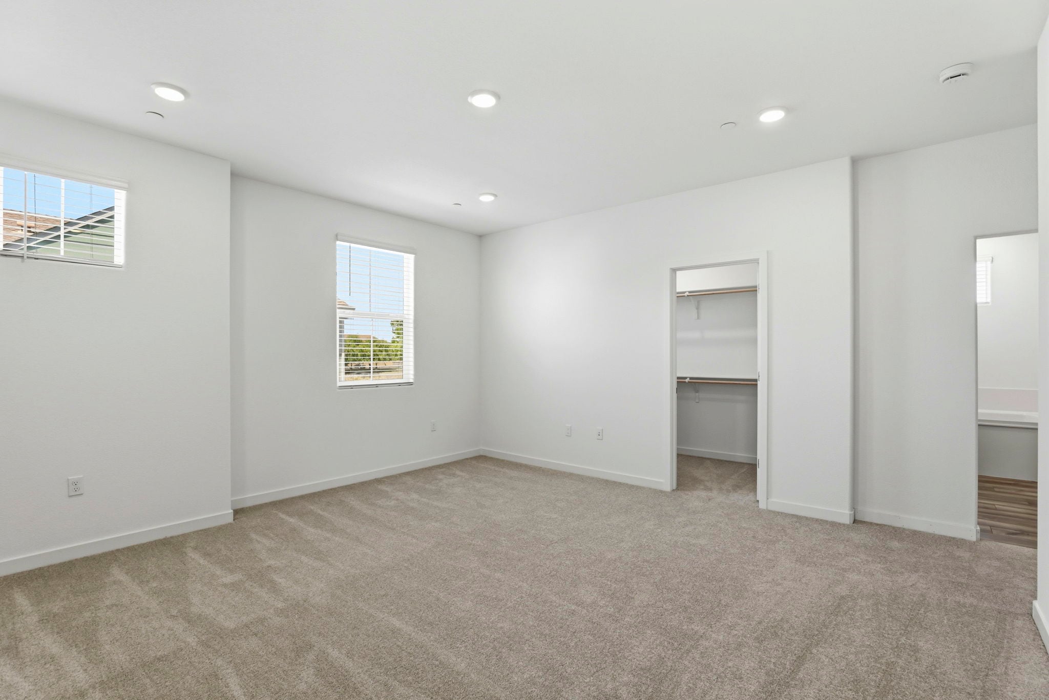 A room with white walls.