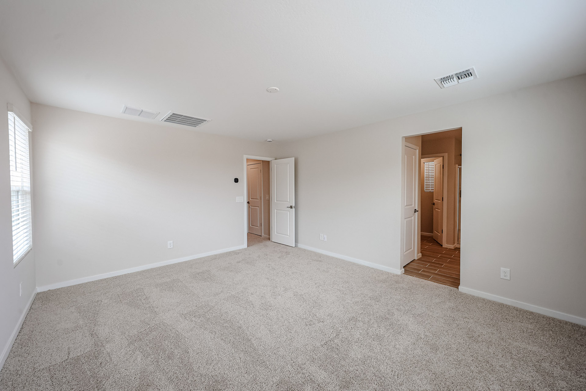 A room with white walls.