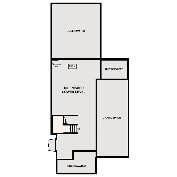 Diagram. Langston Floorplan, Basement Option