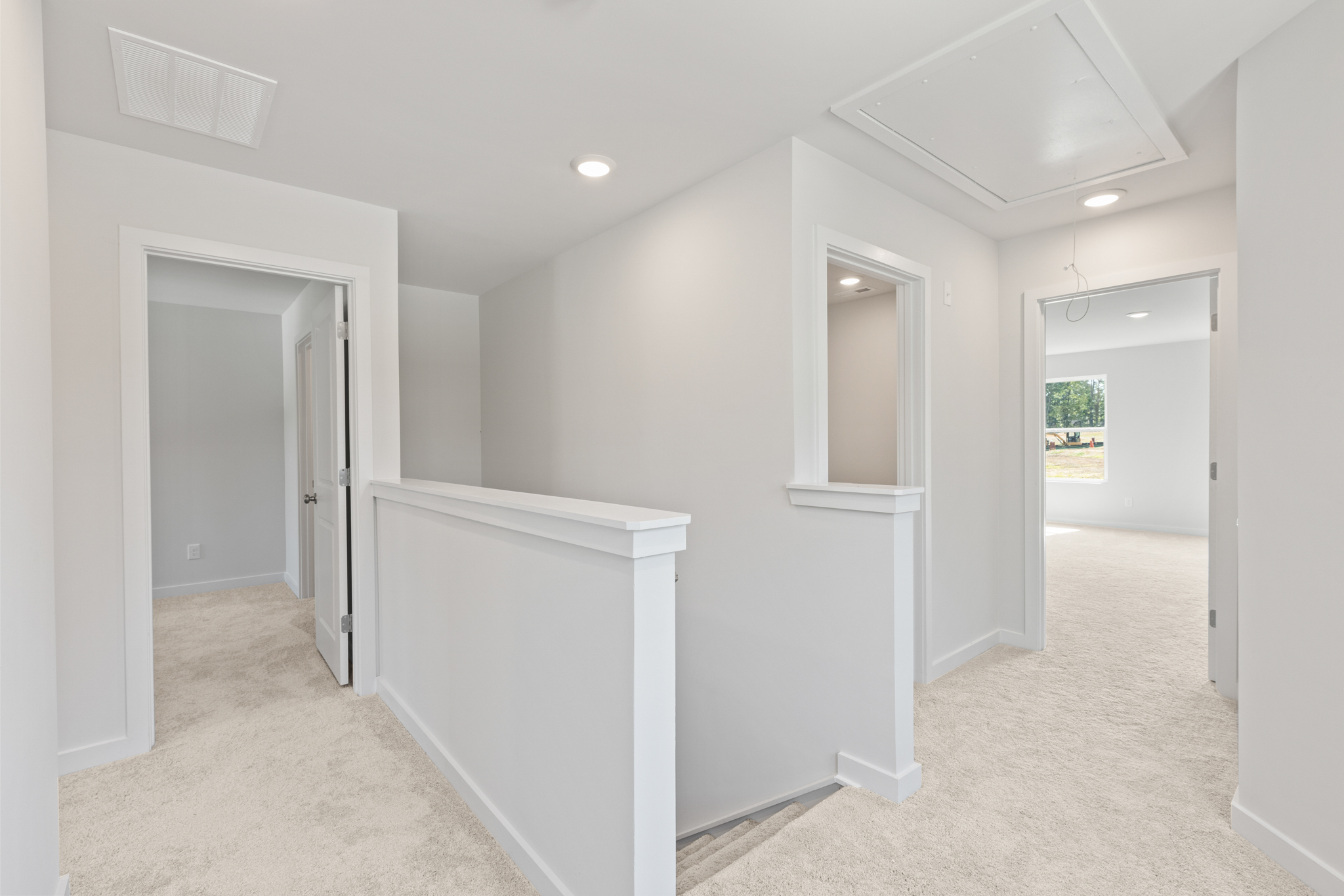 A room with white walls.