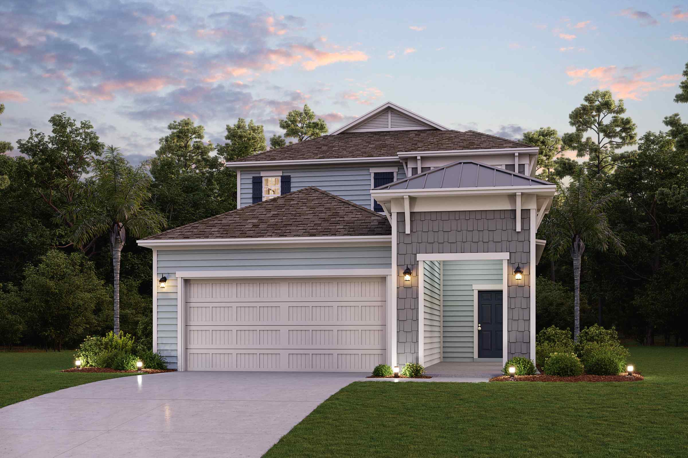 Santa Rosa II Elevation C11 at The Magnolia Series at Seminole Palms in Palm Coast