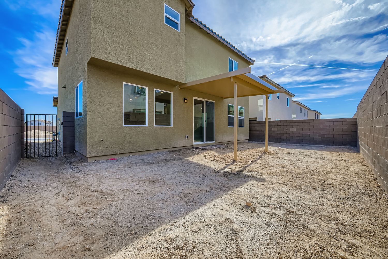 A house under construction.