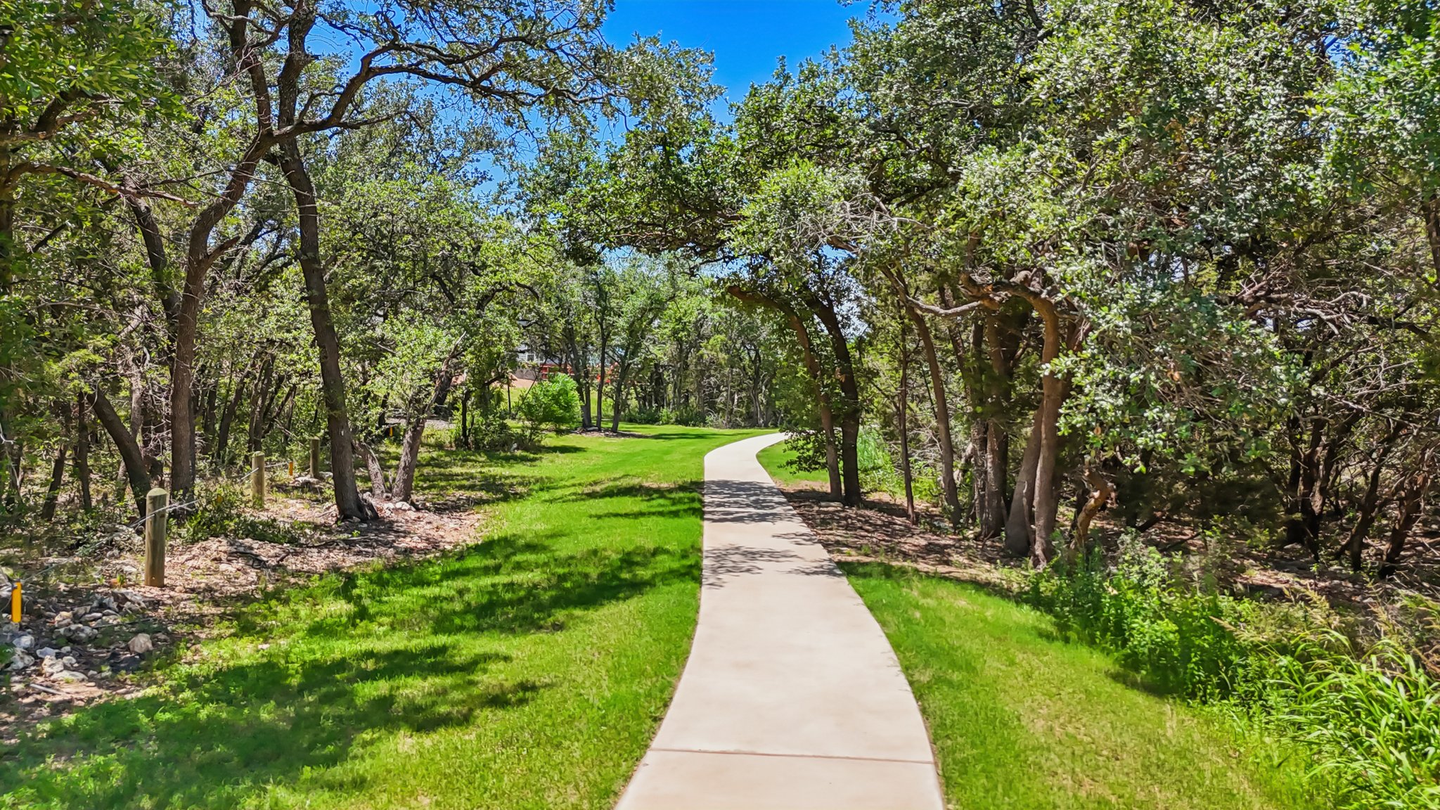 A path through a park.