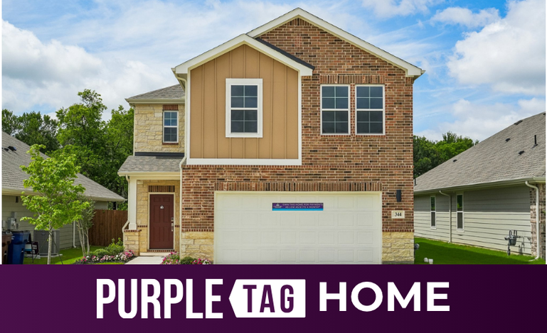A house with a garage.