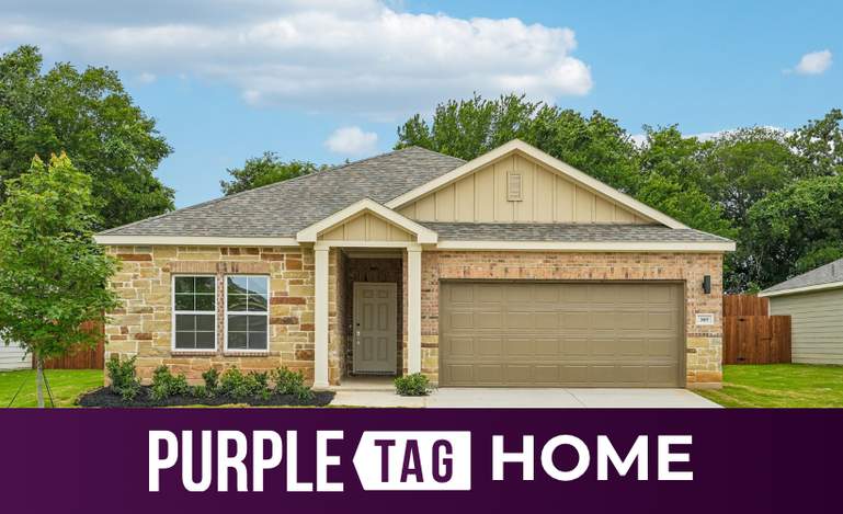 A house with a garage.