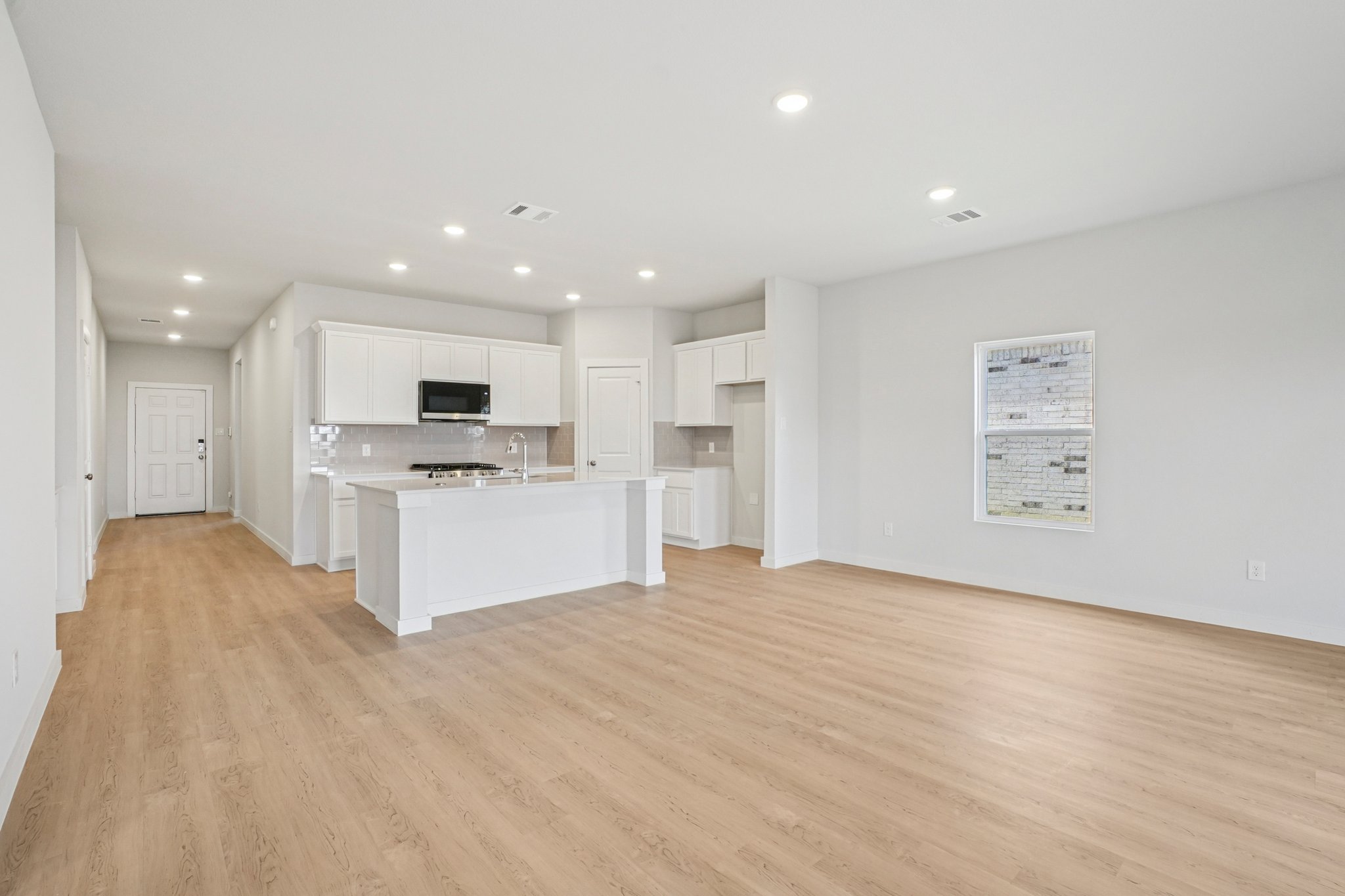 A large empty kitchen.