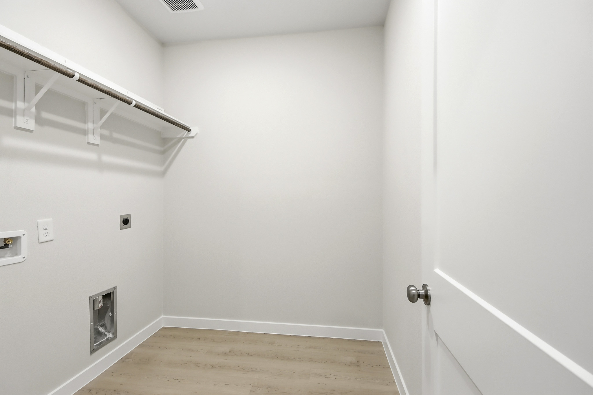 A room with white walls.