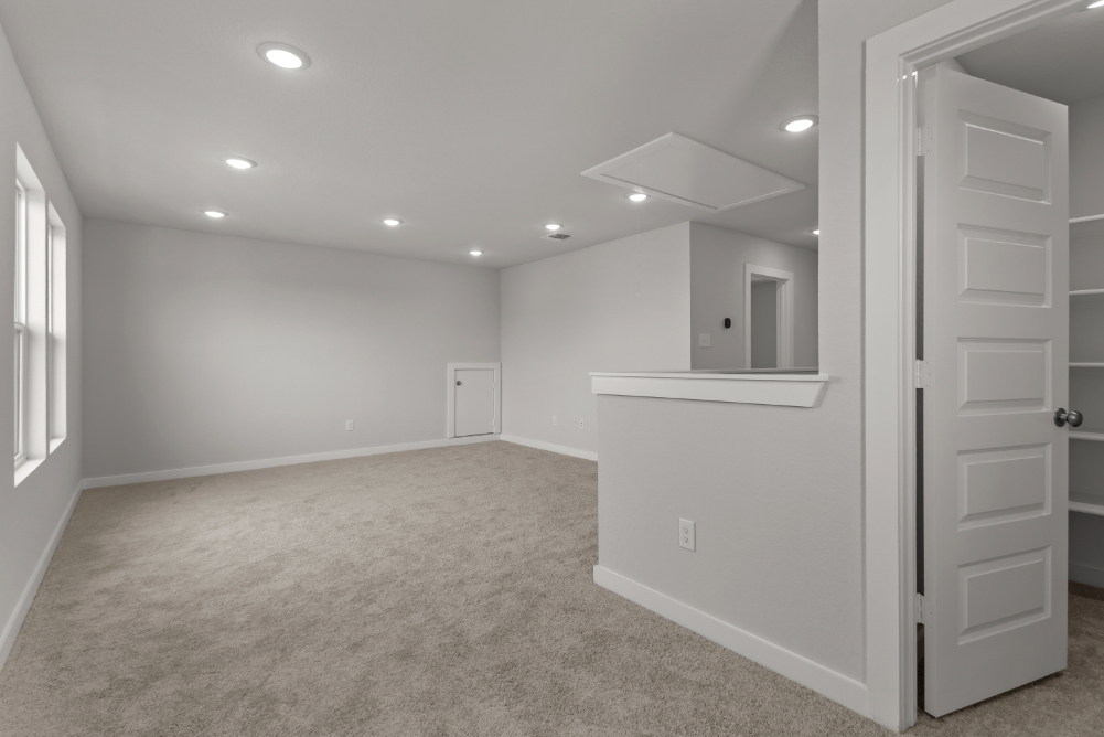 A room with white walls.