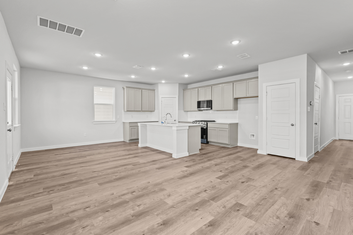 A large empty kitchen.