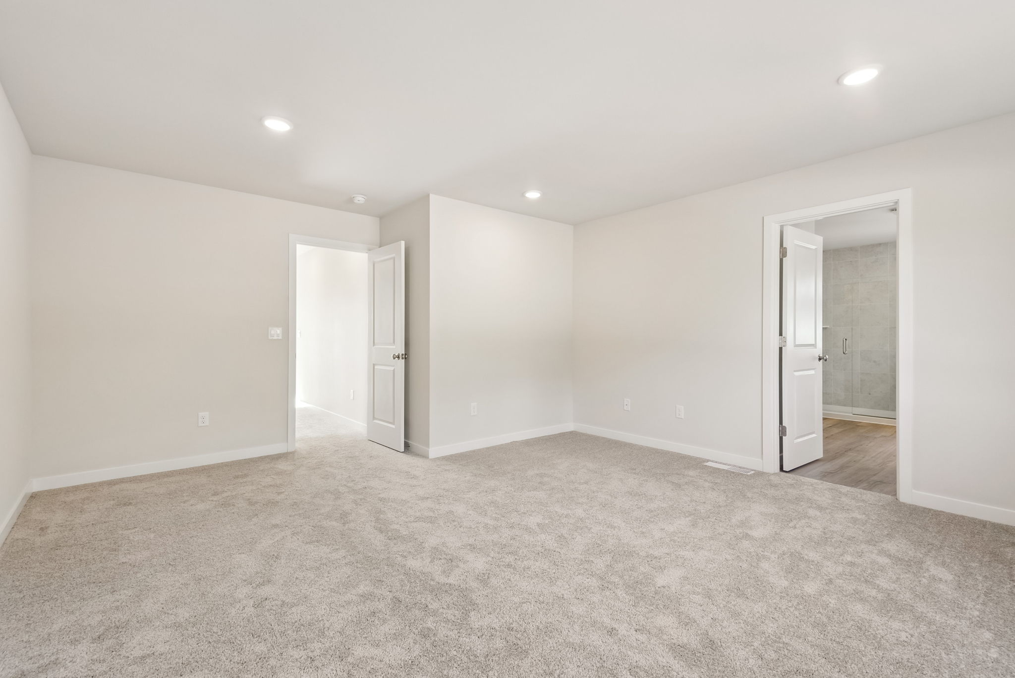 A room with white walls.