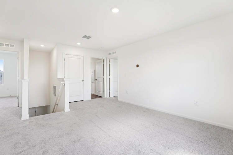 A room with white walls.